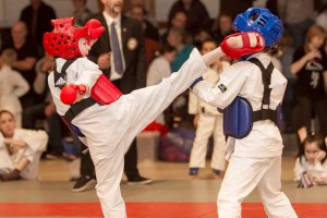 Yaelle Grangeaon en pupille , médaille or combat